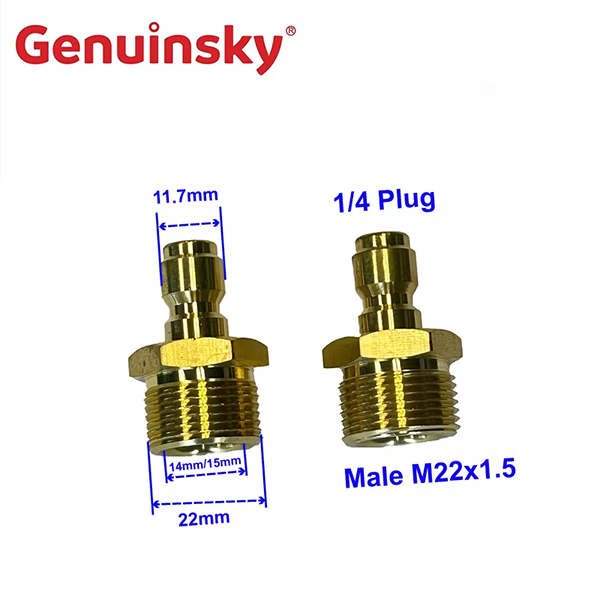 Быстросъемная заглушка M22x1,5 1/4 дюйма