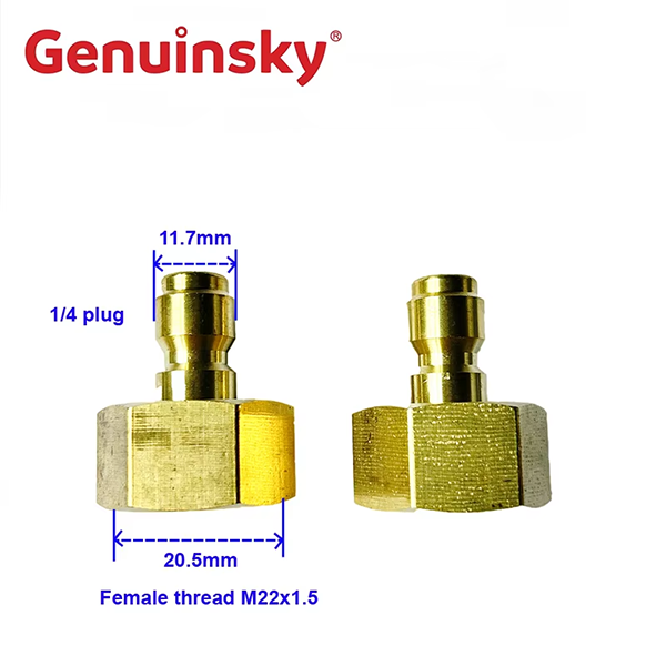 Quick Plug 1/4 дюйма женской резьбы M22 разъем